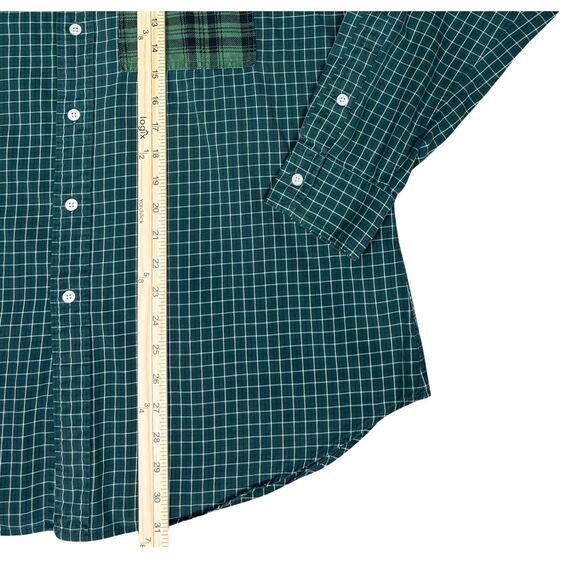 Polo Golf Ralph Lauren Shirt Plaid Purple Pony Estate Sport XL Green Modified‎ - Picture 5 of 8